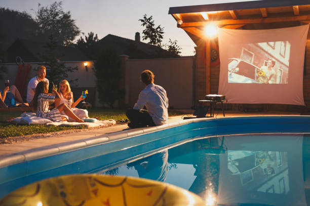 Poolside Movie How to Plan a Poolside Movie Night That Will Wow Your Guests - Pool Party